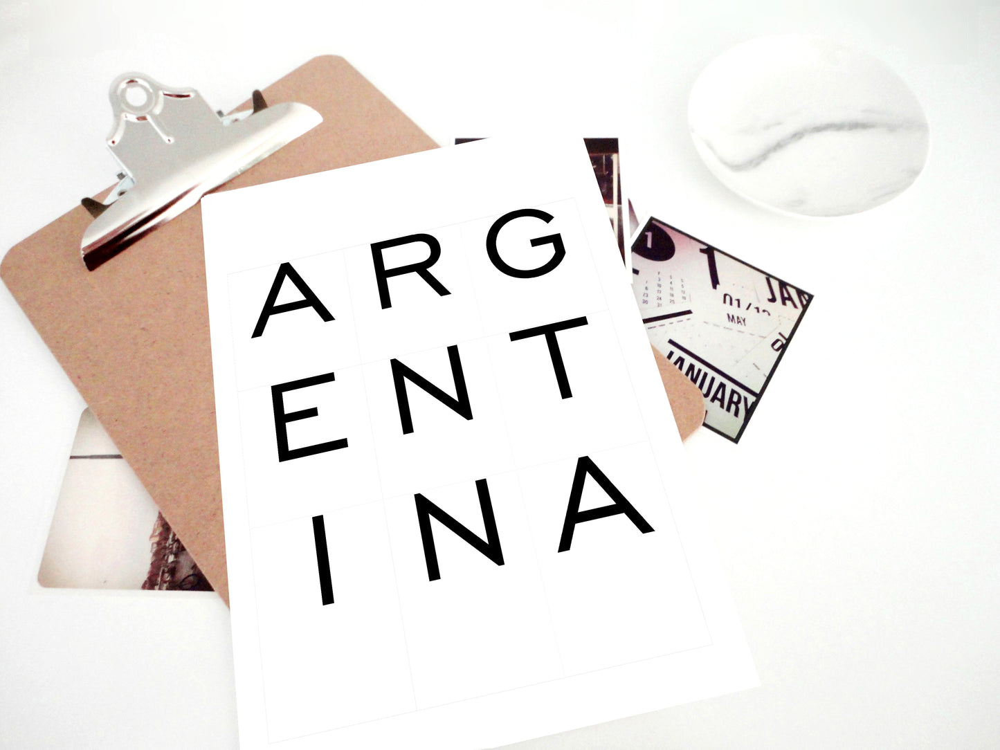 Argentina Printable, Argentina Art Print, Travel Poster Inactive