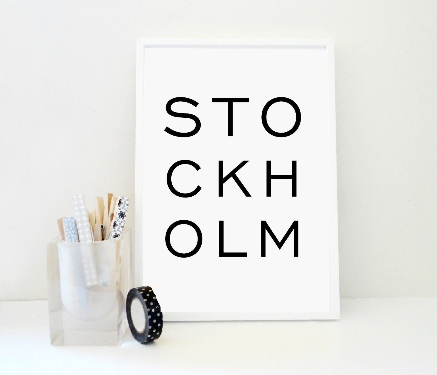Stockholm Bold Printable, Stockholm Print, Scandinavian Poster