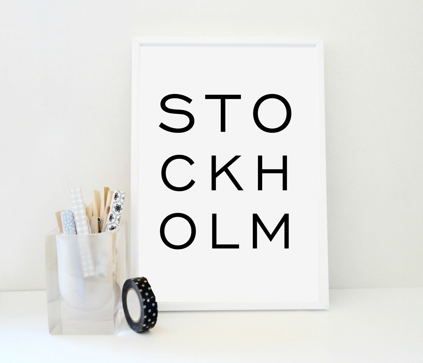 Stockholm Bold Printable, Stockholm Print, Scandinavian Poster