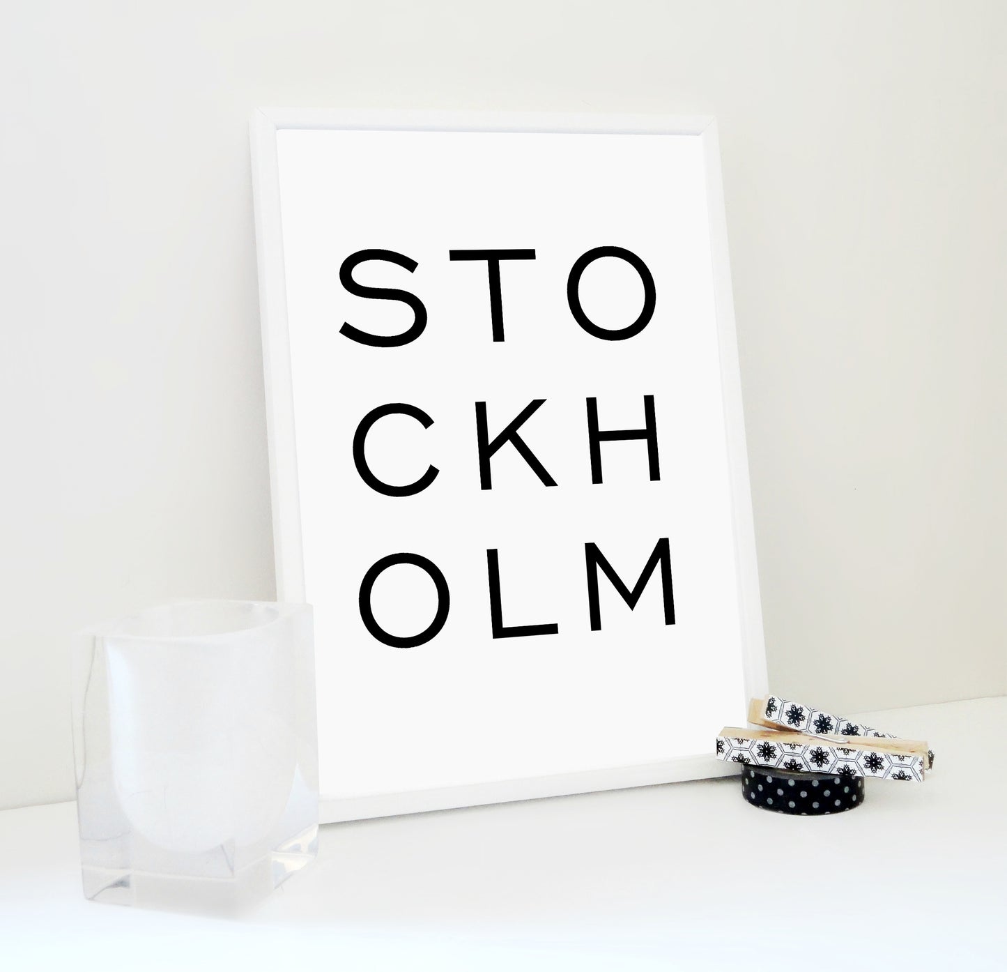 Stockholm Bold Printable, Stockholm Print, Scandinavian Poster