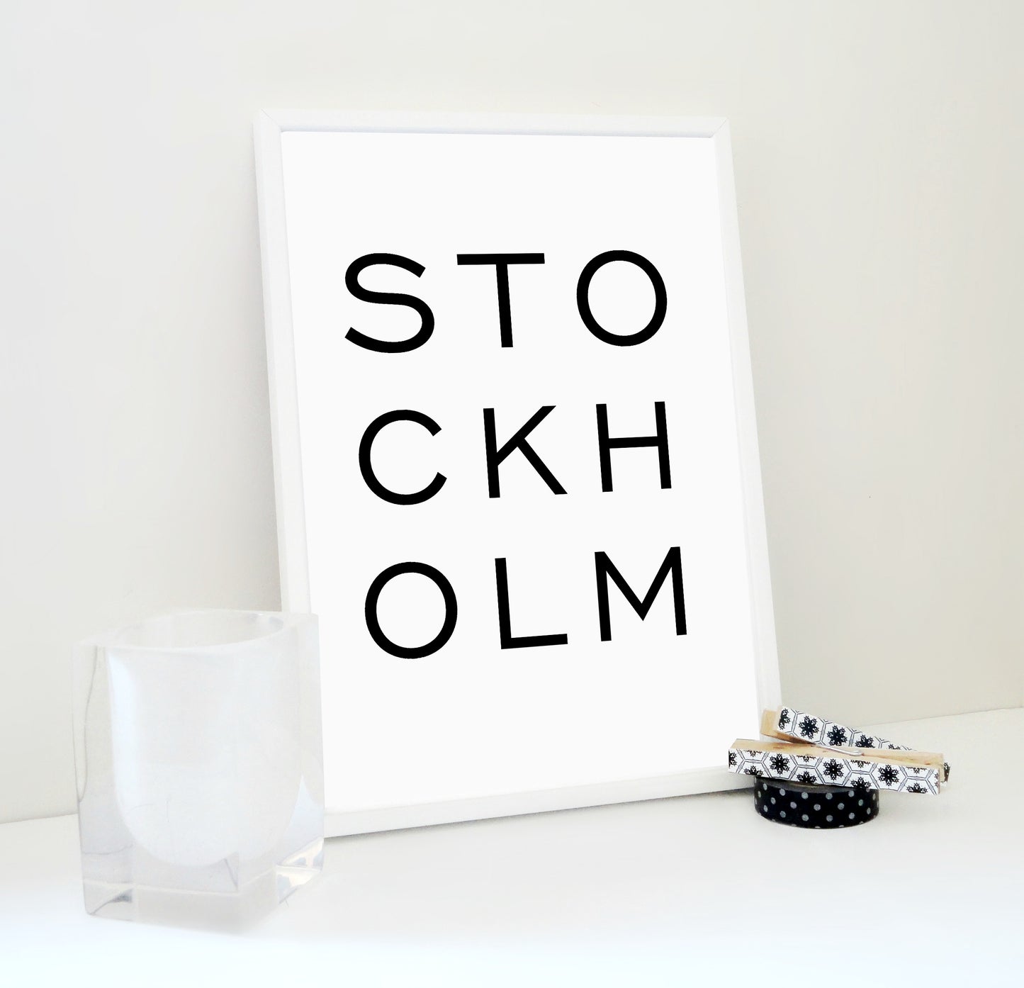 Stockholm Bold Printable, Stockholm Print, Scandinavian Poster