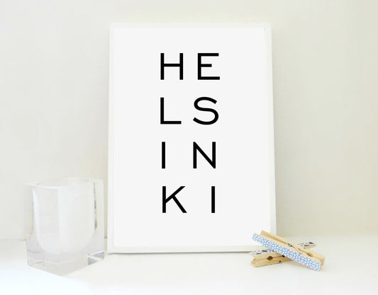 Helsinki Printable Print, Helsinki Art Print, Helsinki Poster