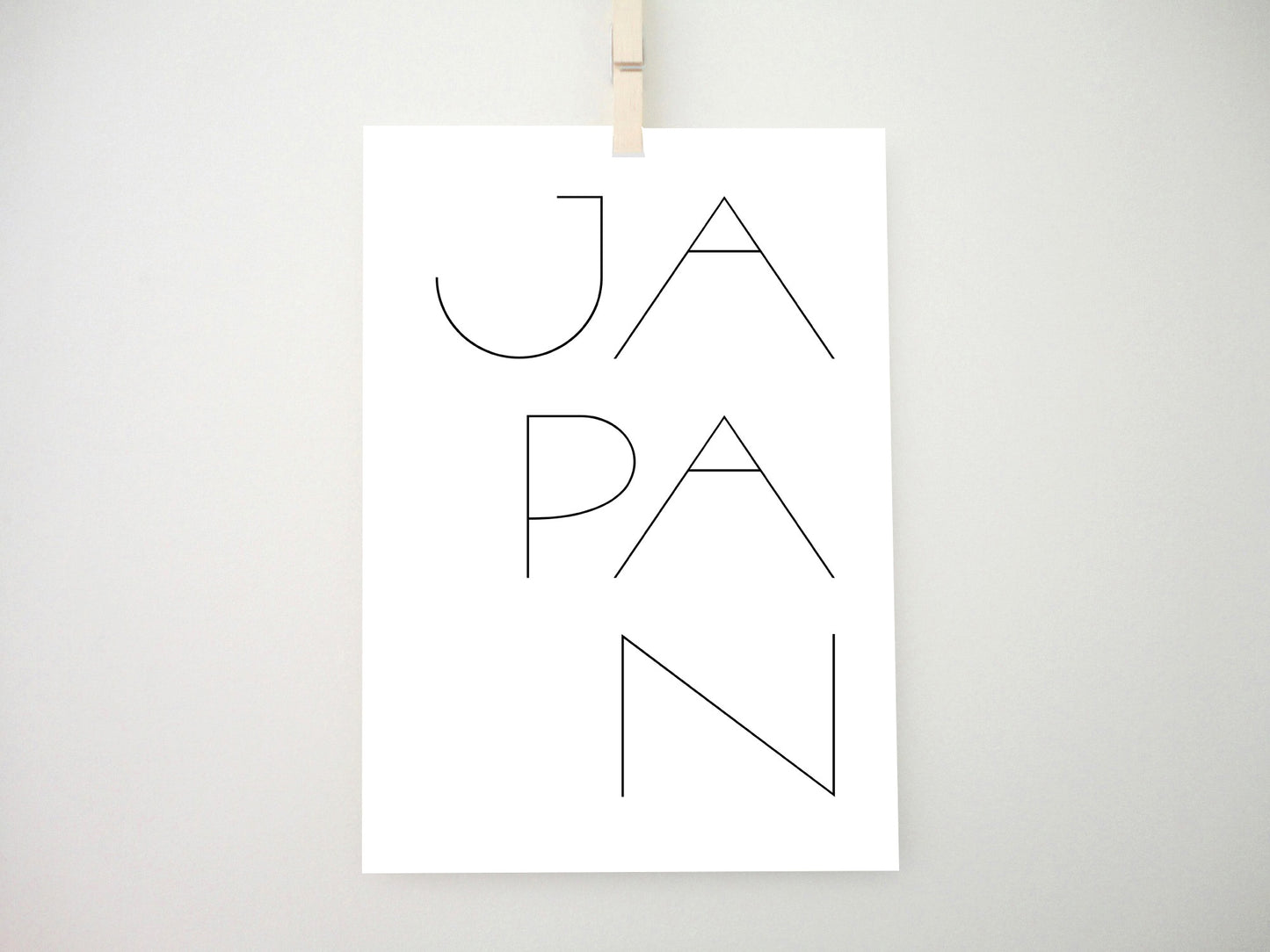 Japan Minimal Print, Japan Printable Print