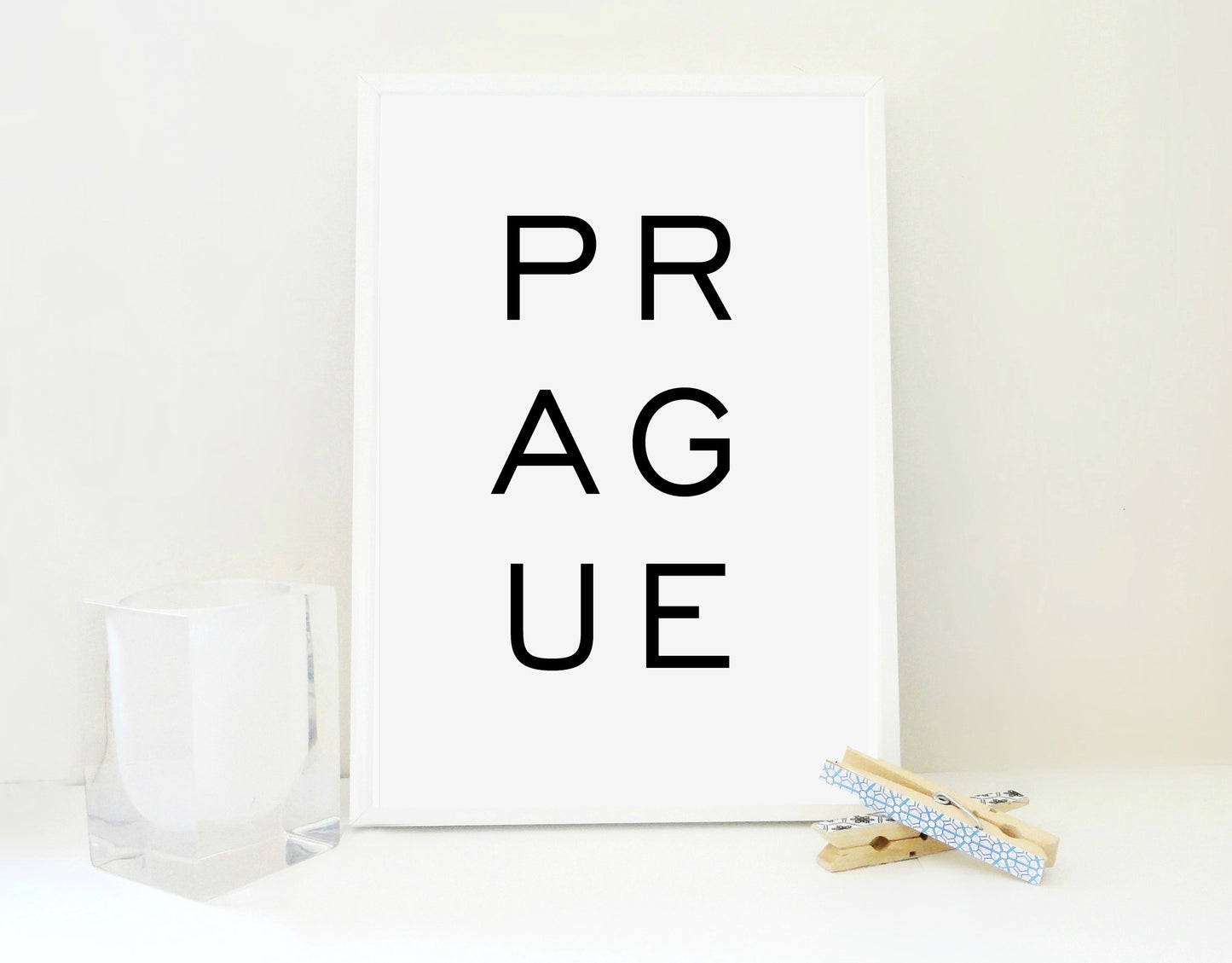 Prague Bold Printable, Prague Print, Travel Print