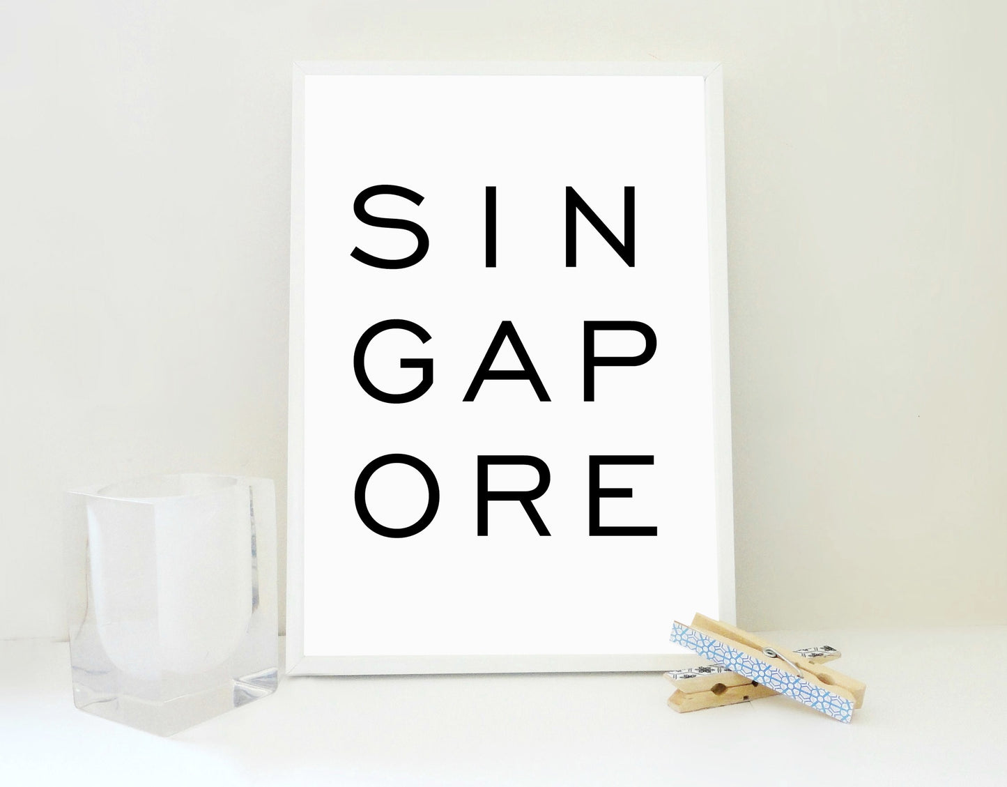 Singapore Printable, Singapore Print, Travel Art Print
