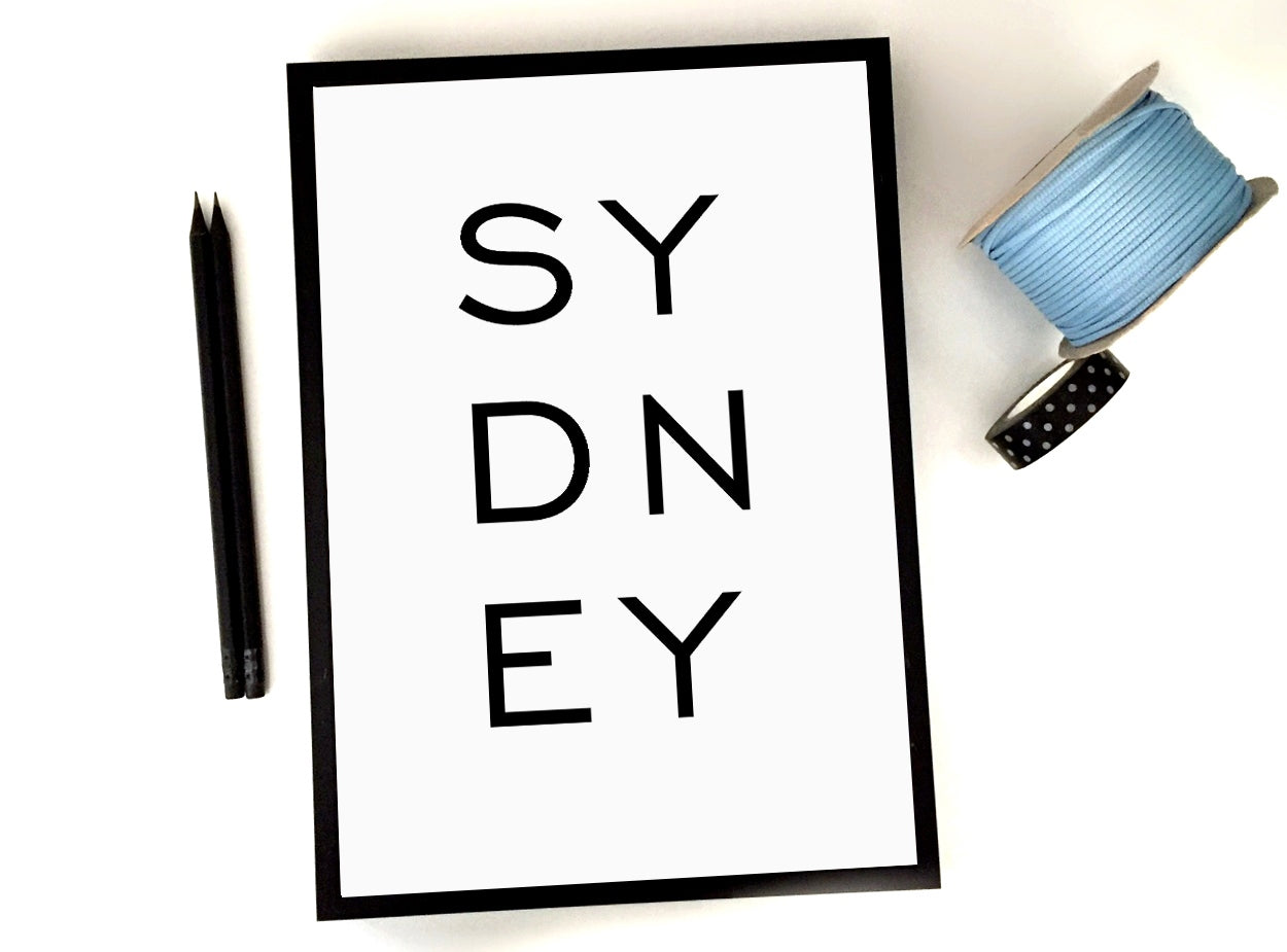 Sydney Printable, Sydney Print, Australia Art Print