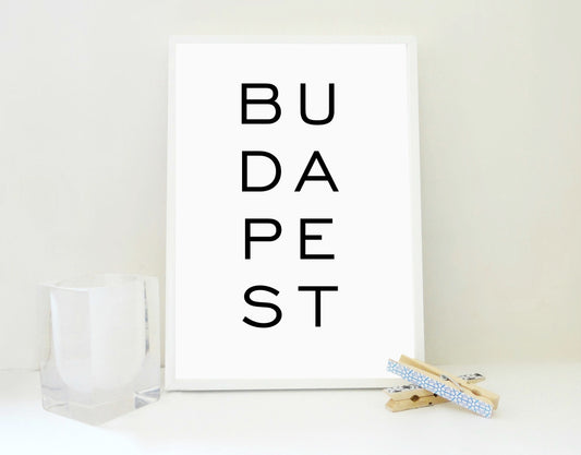Budapest Printable, Budapest Print, Budapest Poster
