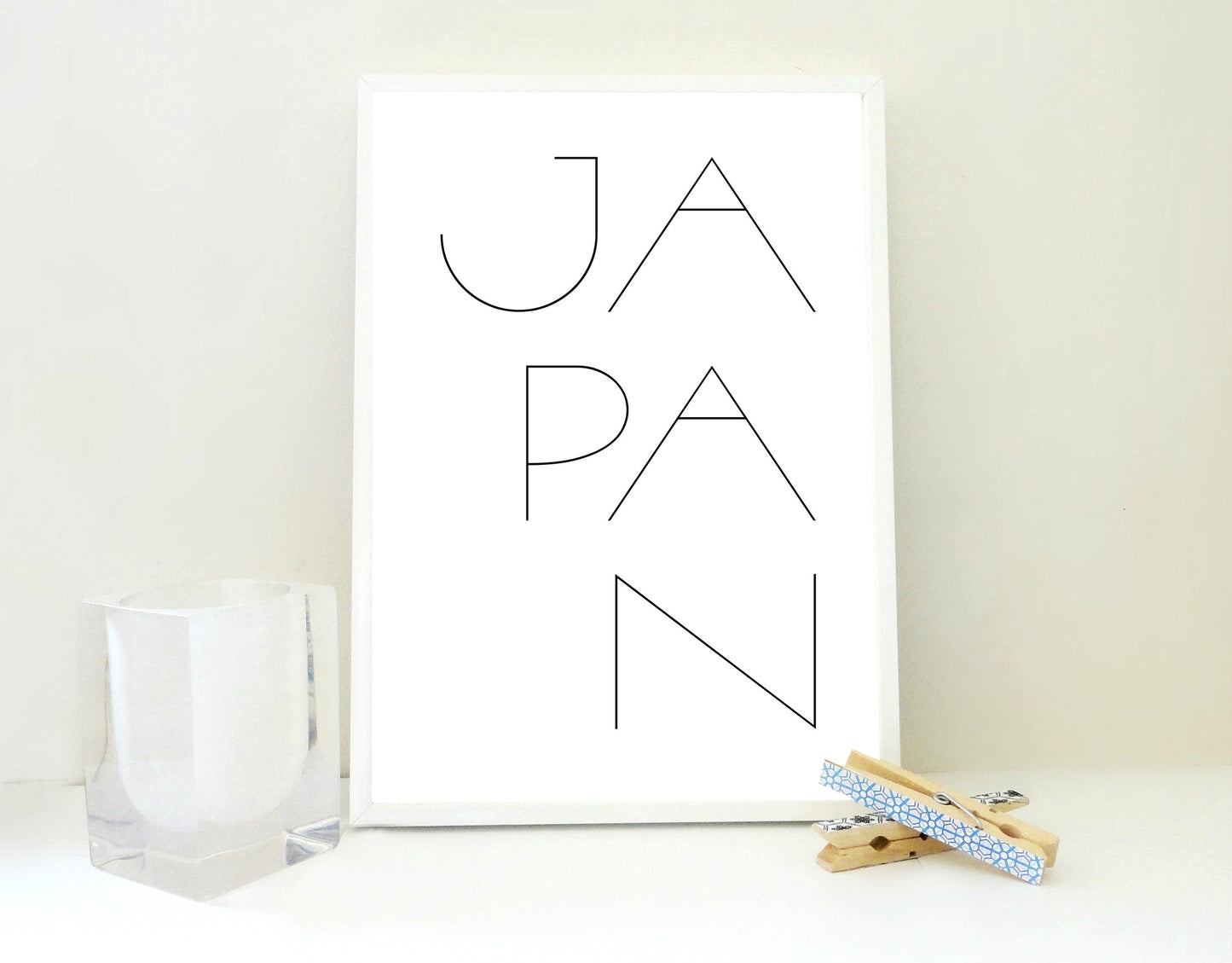 Japan Minimal Print, Japan Printable Print