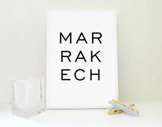 Marrakech Printable, Marrakech Print, Travel Poster