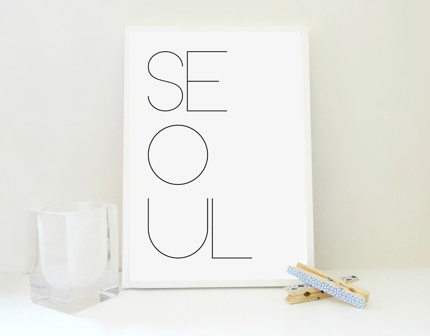 Seoul Printable Print, Seoul Art Print, South Korea Print