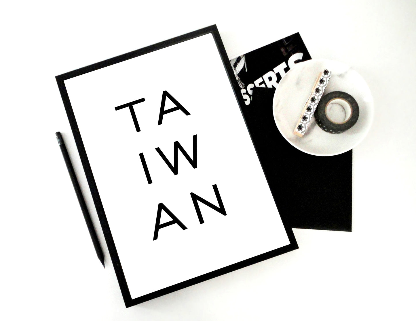Taiwan Art Print, Taiwan Printable, Taiwan Poster