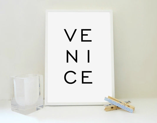 Venice Printable Print, Venice Travel Print